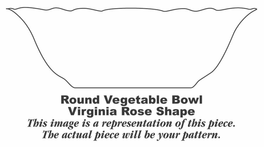 VR135 9" Round Vegetable Bowl by Homer Laughlin -1