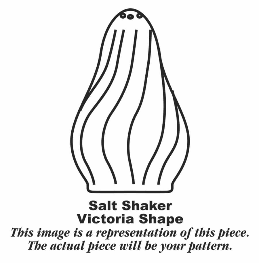 Silver Swirl Salt Shaker by Homer Laughlin -1