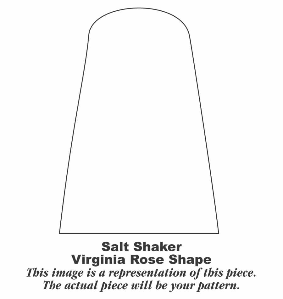 Golden Rose 2 (Virginia Rose Shape) Salt Shaker by Homer Laughlin -1