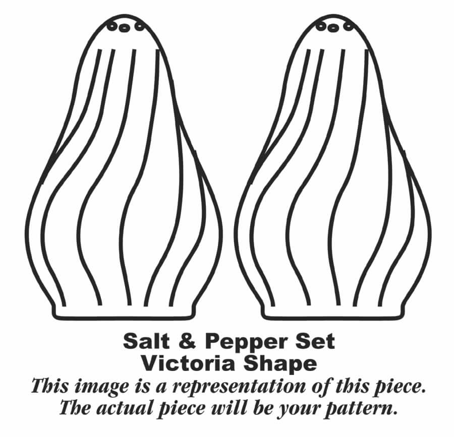 Rambling Rose Salt & Pepper Set by Homer Laughlin -1