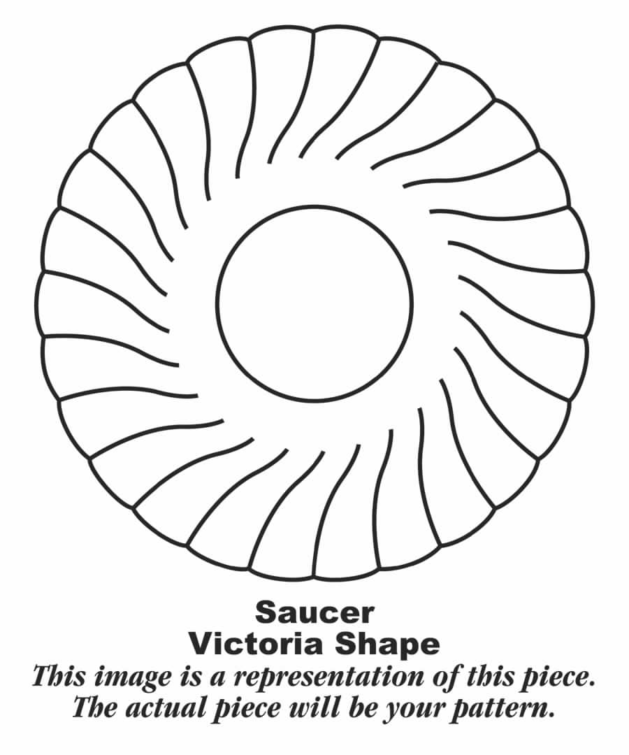 Silver Swirl Saucer by Homer Laughlin -1