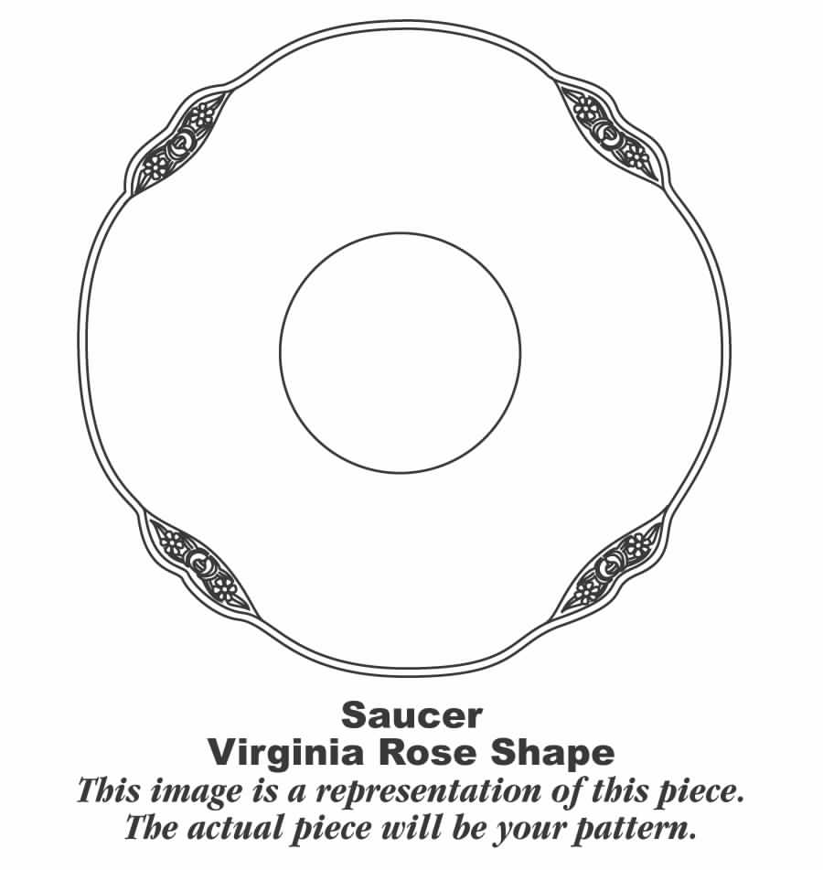 Springtime (Virginia Rose) Saucer by Homer Laughlin -1
