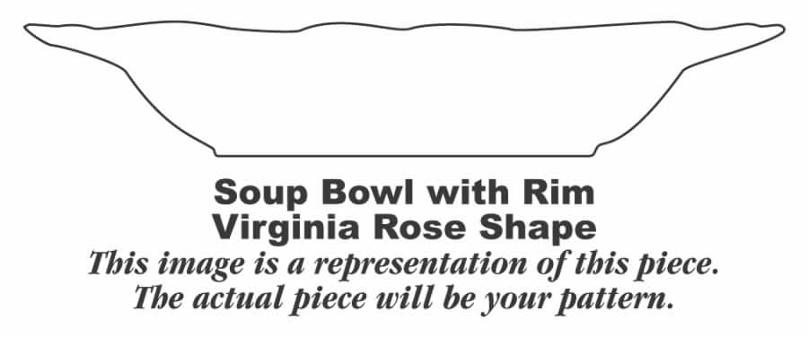 Nosegay Rim Soup Bowl by Homer Laughlin -1