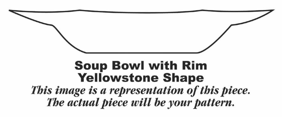 W132 Large Rim Soup Bowl by Homer Laughlin -1