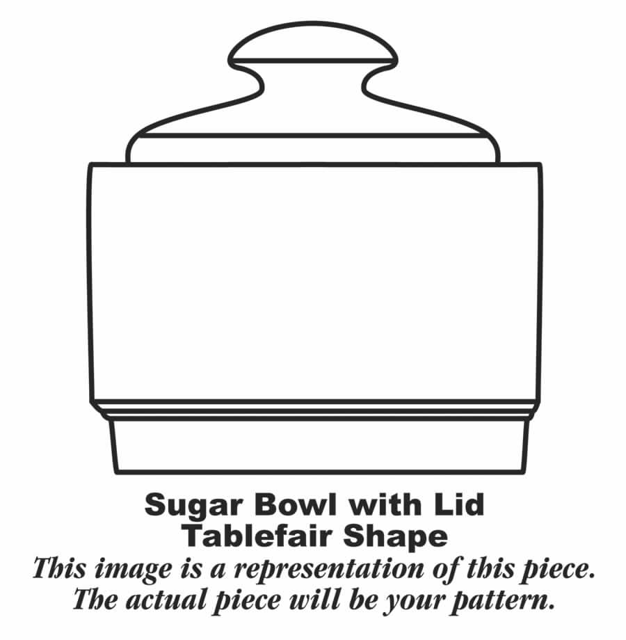 Harlequin White (Tablefair Shape) Sugar Bowl & Lid by Homer Laughlin -1