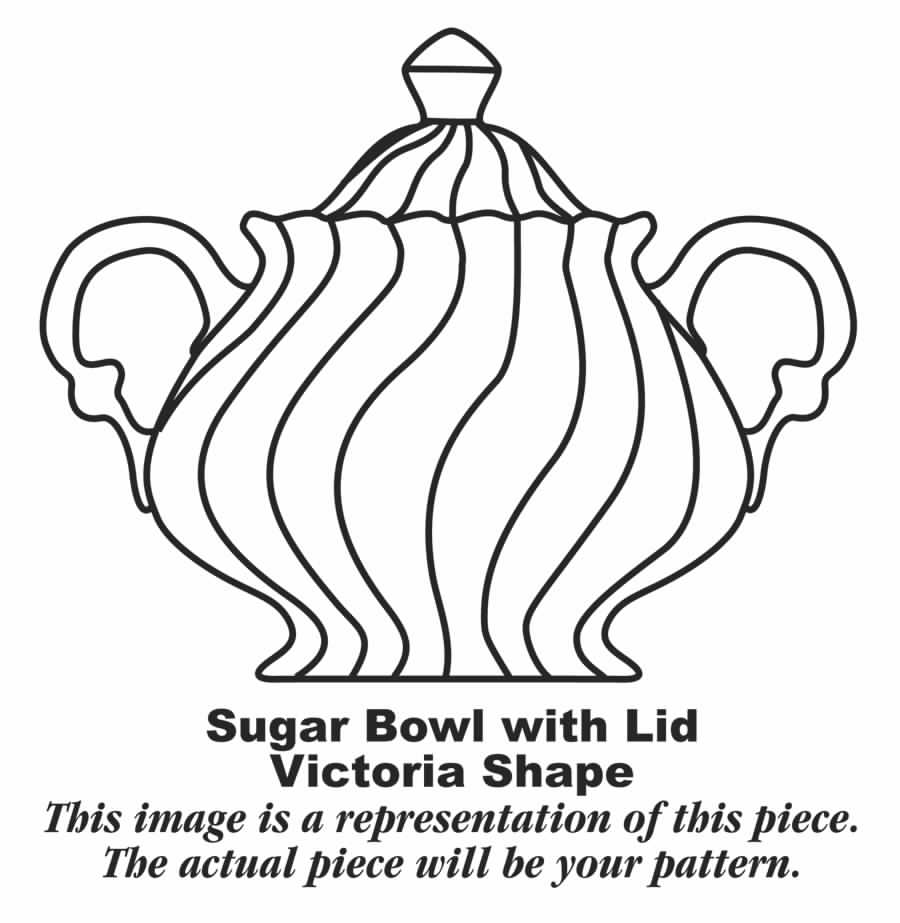 Lady Eleanor Sugar Bowl & Lid by Homer Laughlin -1