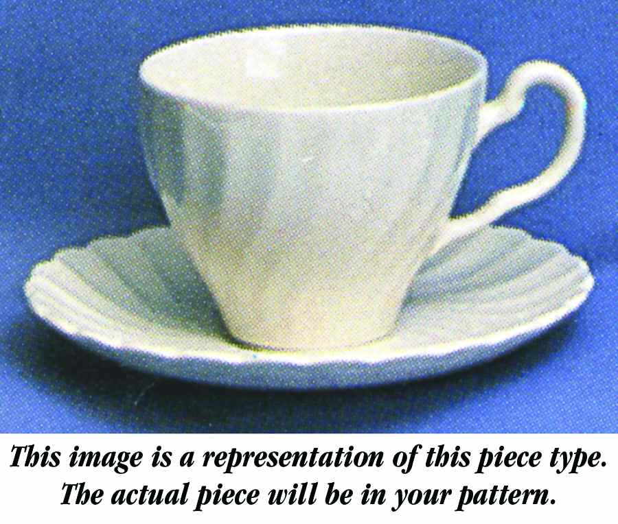 Saxony Flat Cup & Saucer Set by Johnson Brothers-1
