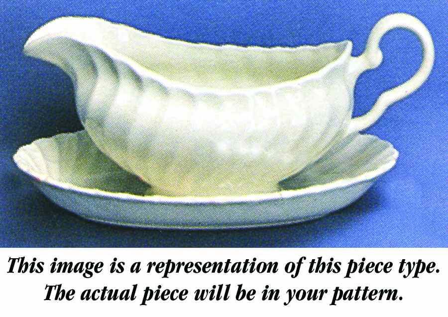 Saxony Gravy Boat & Underplate/Relish by Johnson Brothers-1