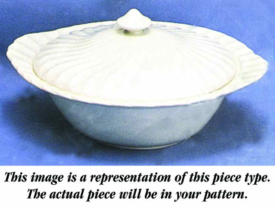 Indies Blue Large Round Covered Vegetable by Johnson Brothers-1