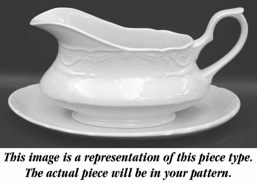 Caroline Gravy Boat & Underplate/Relish by Johnson Brothers-1