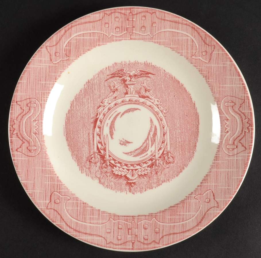 OLD CURIOSITY SHOP, THE (PINK) Salad Plate by Royal (USA)-1