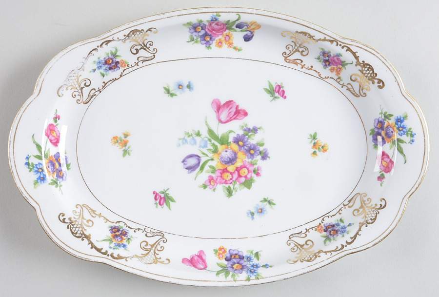 ROB327 12" Oval Serving Platter by Royal Bayreuth-1