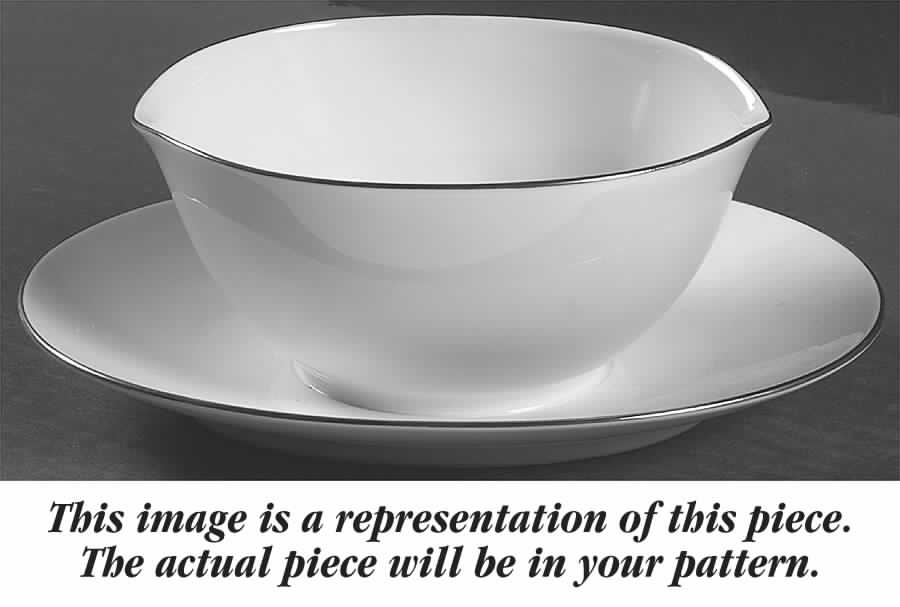 Marcelle Gravy Boat with Attached Underplate by Noritake-1