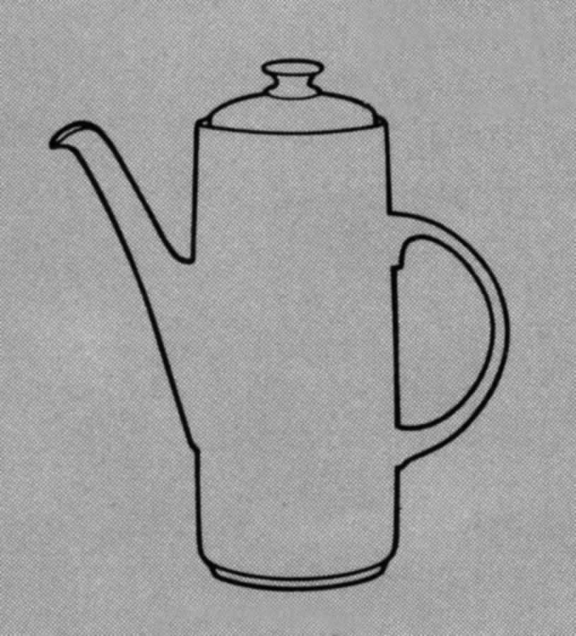 Kaleidoscope Coffee Pot & Lid by Royal Doulton-1