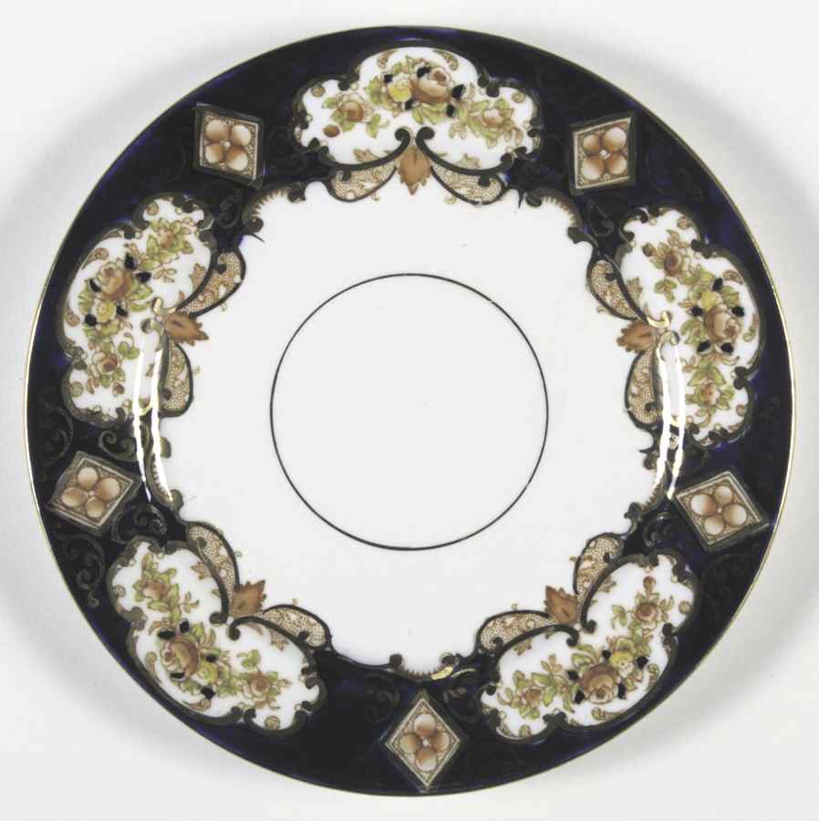 Heirloom (Crown China Stamp, Smooth) Dessert/Pie Plate by Royal Albert-1