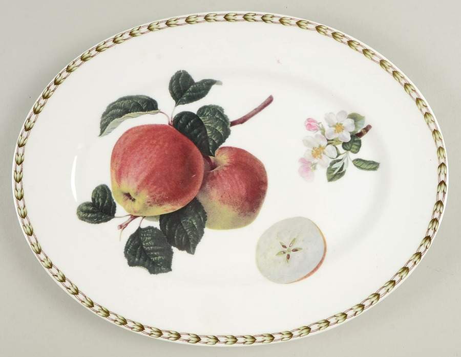 Hooker's Fruit (Fine China, Not Made in England) 12" Oval Serving Platter by Rosina-Queens-1