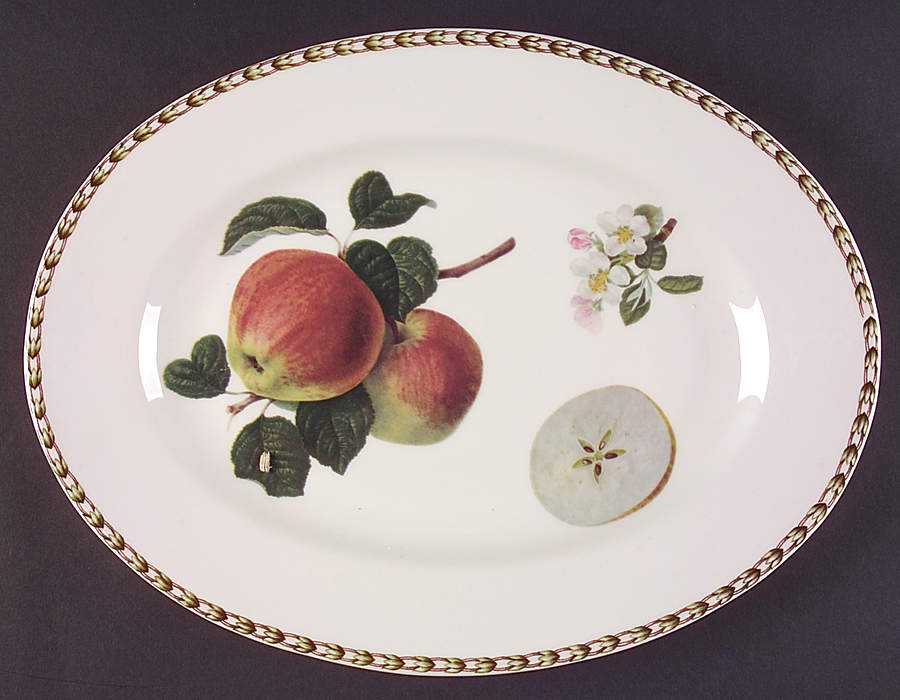Hooker's Fruit (Fine China, Not Made in England) 14" Oval Serving Platter by Rosina-Queens-1