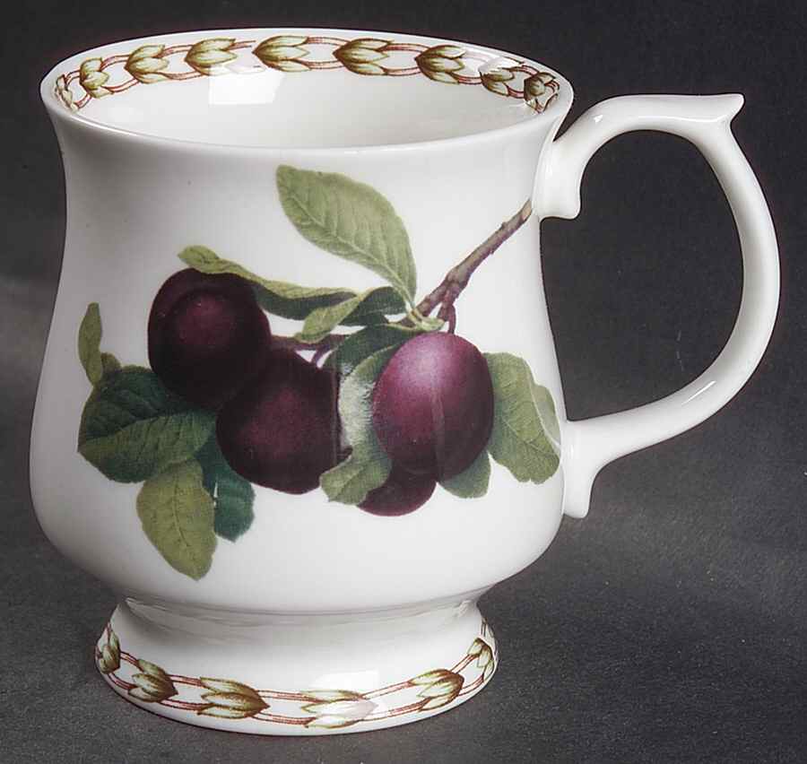 Hooker's Fruit (Fine China, Not Made in England) Footed Mug by Rosina-Queens-1