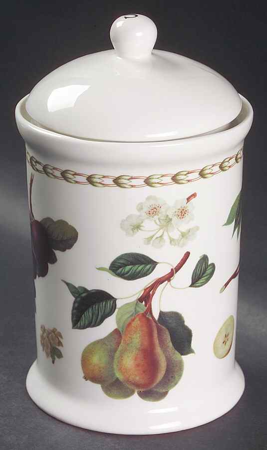 Hooker's Fruit (Fine China, Not Made in England) Sugar Canister & Lid by Rosina-Queens-1