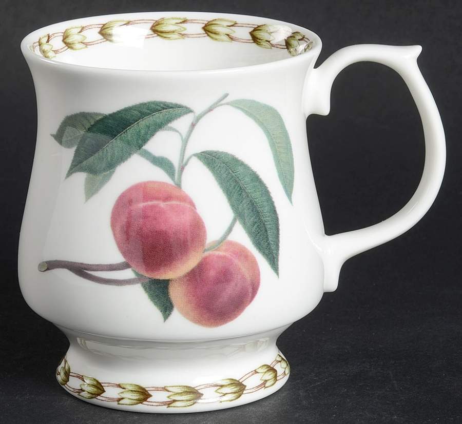 Hooker's Fruit (Fine China, Not Made in England) Footed Mug by Rosina-Queens-1