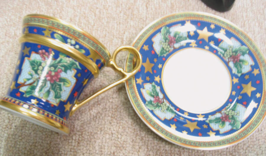 Floral Elegy Flat Cup & Saucer Set by Rosenthal - Continental-1