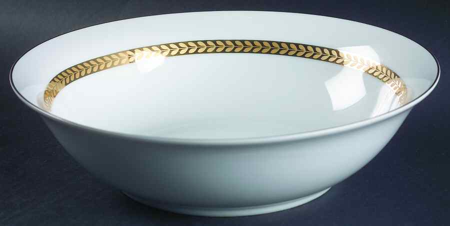 Imperial Gold 9" Round Vegetable Bowl by Retroneu-1