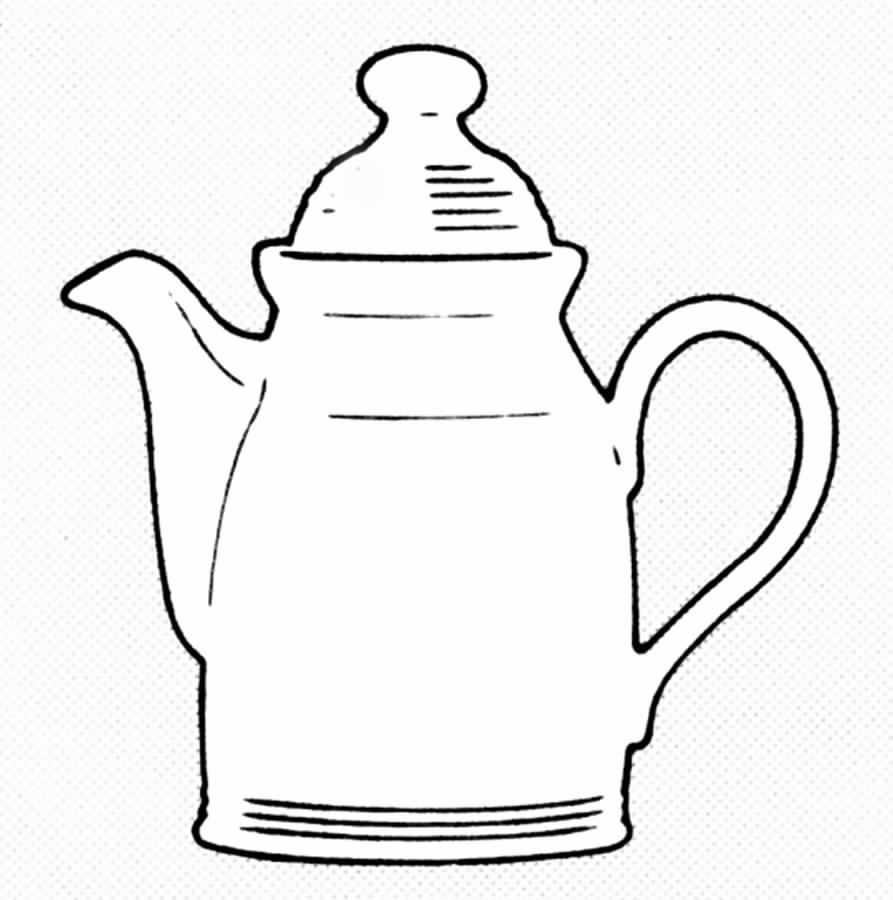 Will O' The Wisp (Single Green Line) Coffee Pot & Lid by Royal Doulton-1