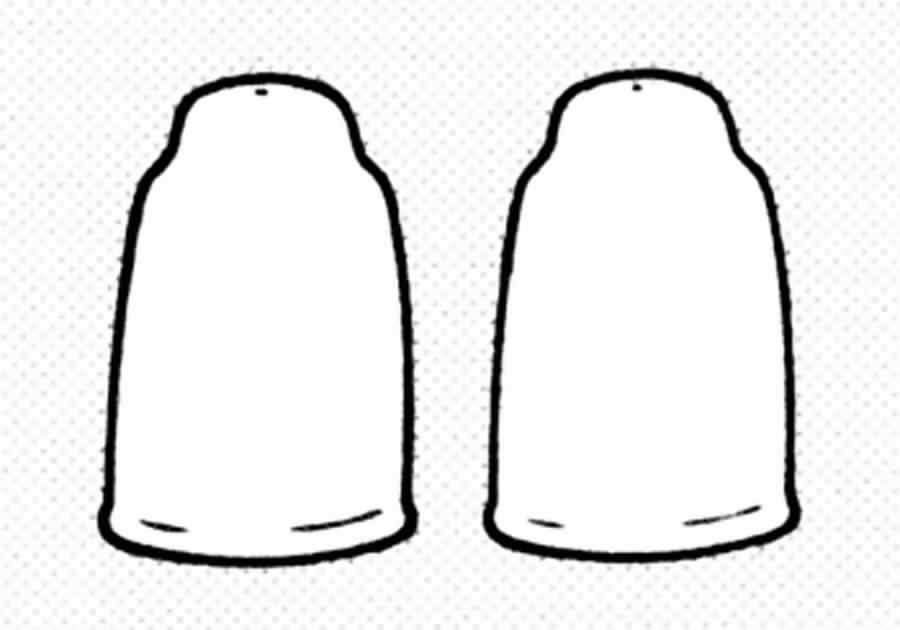 Will O' The Wisp (Single Green Line) Salt & Pepper Set by Royal Doulton-1