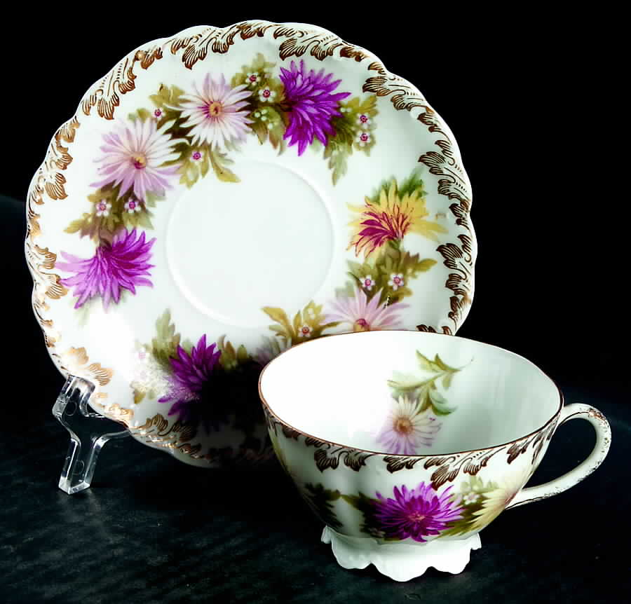 R1438 Footed Cup & Saucer Set by Rosenthal - Continental-1