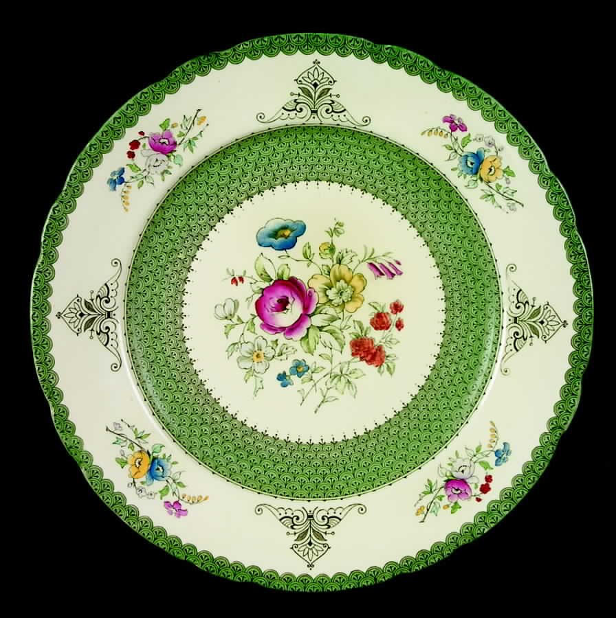 Niagara Green Dinner Plate by Royal Cauldon-1