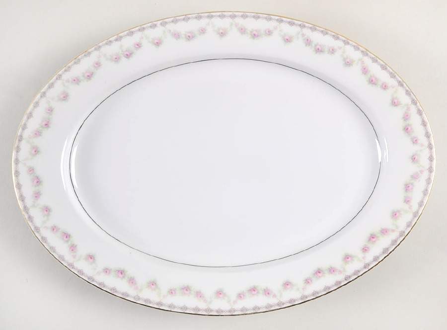 ROB328 12" Oval Serving Platter by Royal Bayreuth-1