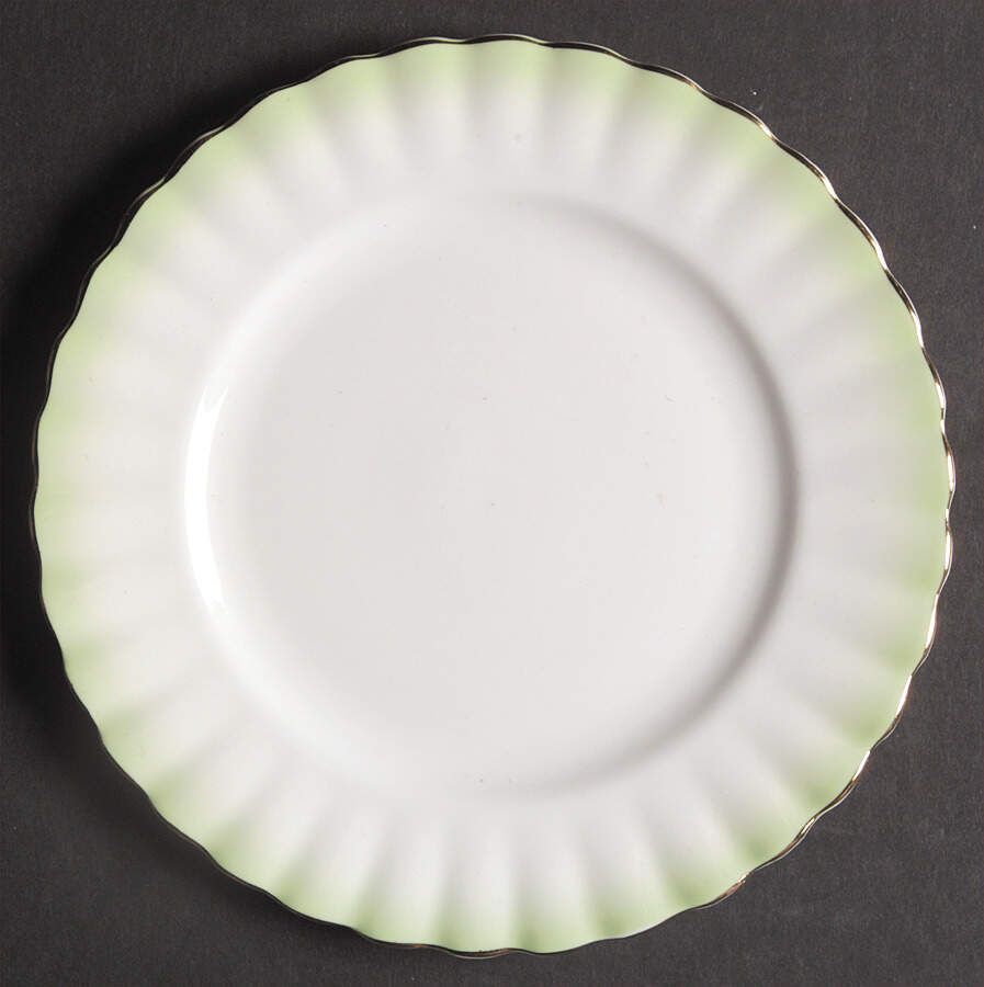Rainbow Green Bread & Butter Plate by Royal Albert-1