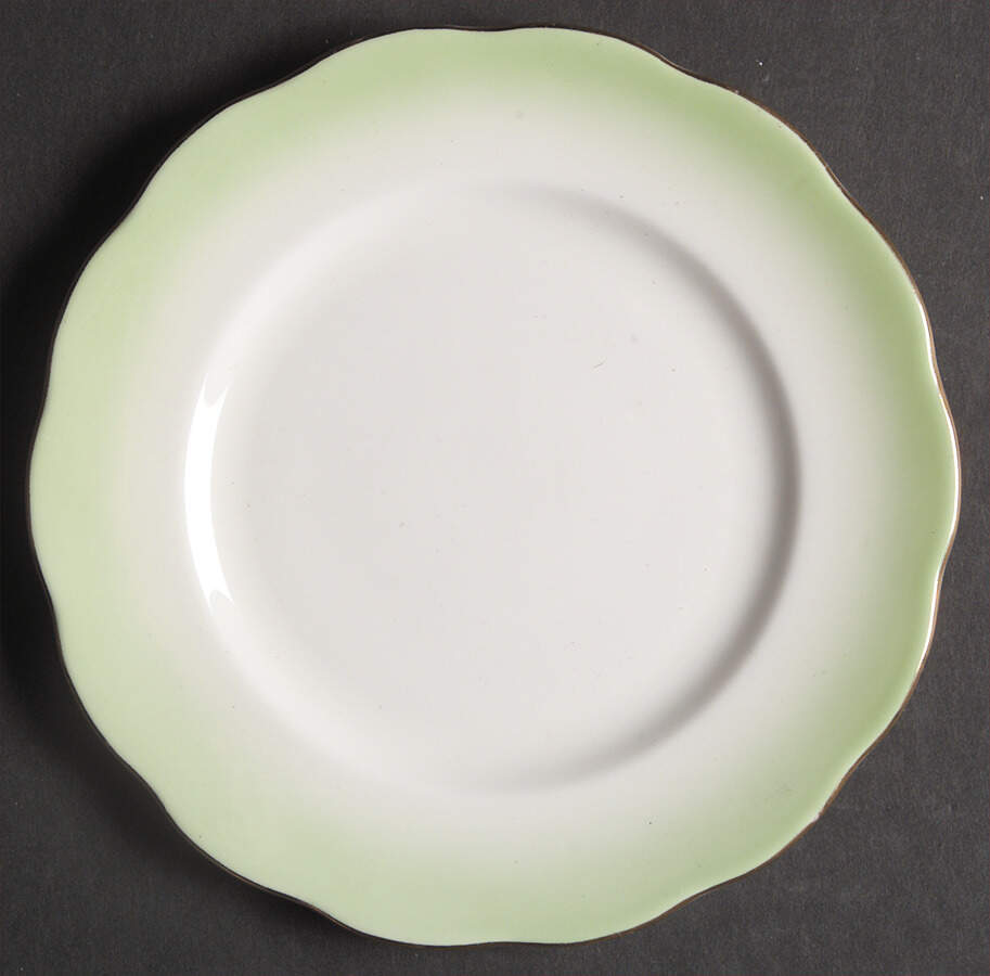 Rainbow Green Bread & Butter Plate by Royal Albert-1