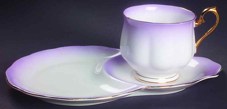 Rainbow Lavender Dessert Plate & Cup Set by Royal Albert-1