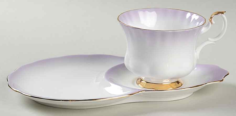 Rainbow Lavender Dessert Plate & Cup Set by Royal Albert-1