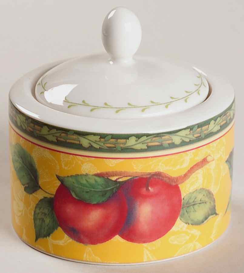 Vintage Orchard Sugar Bowl & Lid by Royal Doulton-1