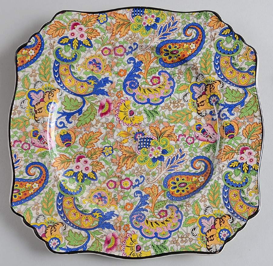 Paisley Blue Salad Plate by Royal Winton-1
