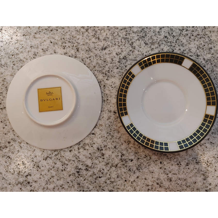 Geometrica Black Saucer for Demitasse Cup by Rosenthal - Continental-1