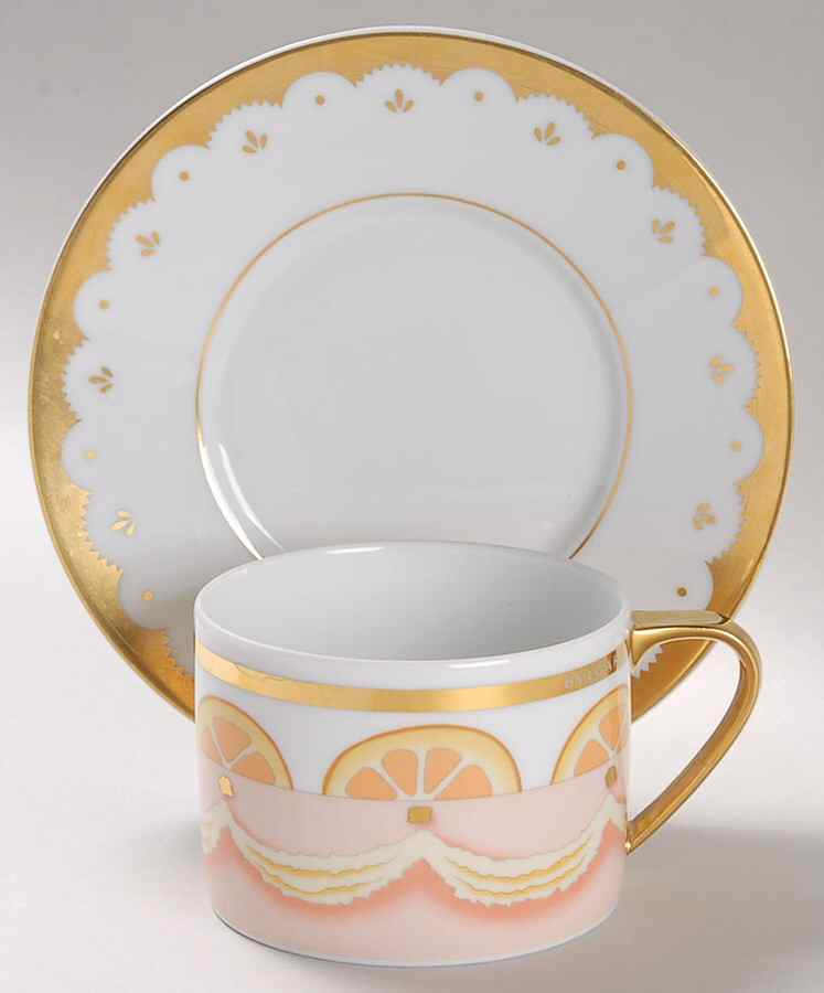Dolci Deco Bavarese Flat Cup & Saucer Set by Rosenthal - Continental-1