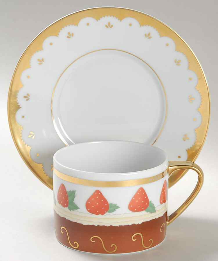 Dolci Deco Caprese Flat Cup & Saucer Set by Rosenthal - Continental-1
