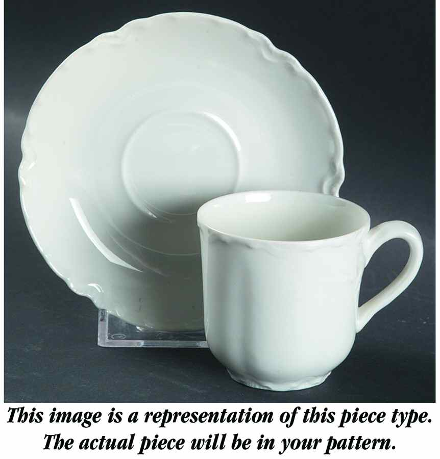Haviland's Holly Flat Demitasse Cup & Saucer Set by Haviland-1