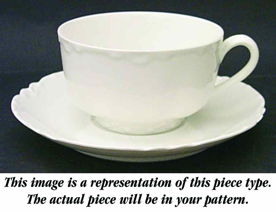 Haviland's Holly Flat Cup & Saucer Set by Haviland-1
