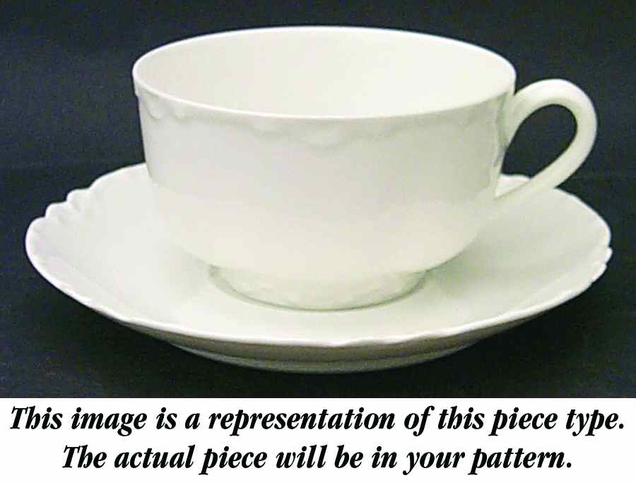 Haviland's Holly Flat Cup & Saucer Set by Haviland-1