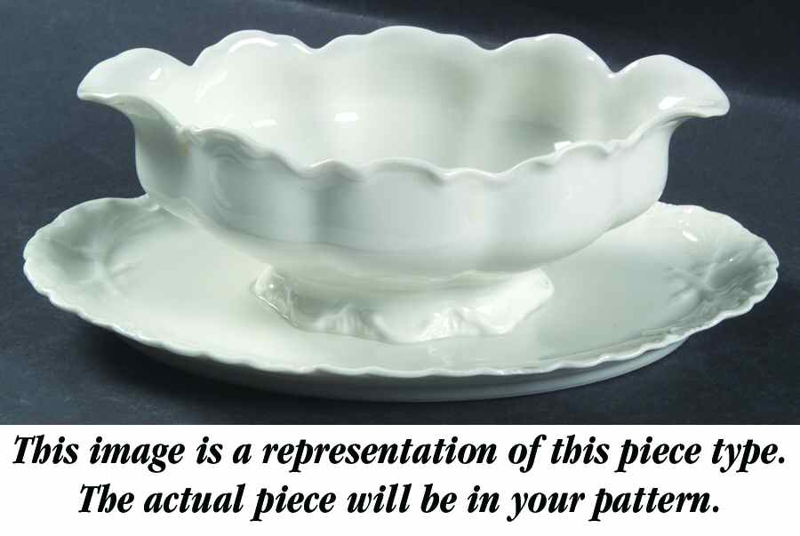 Bretagne Gravy Boat with Attached Underplate by Haviland-1