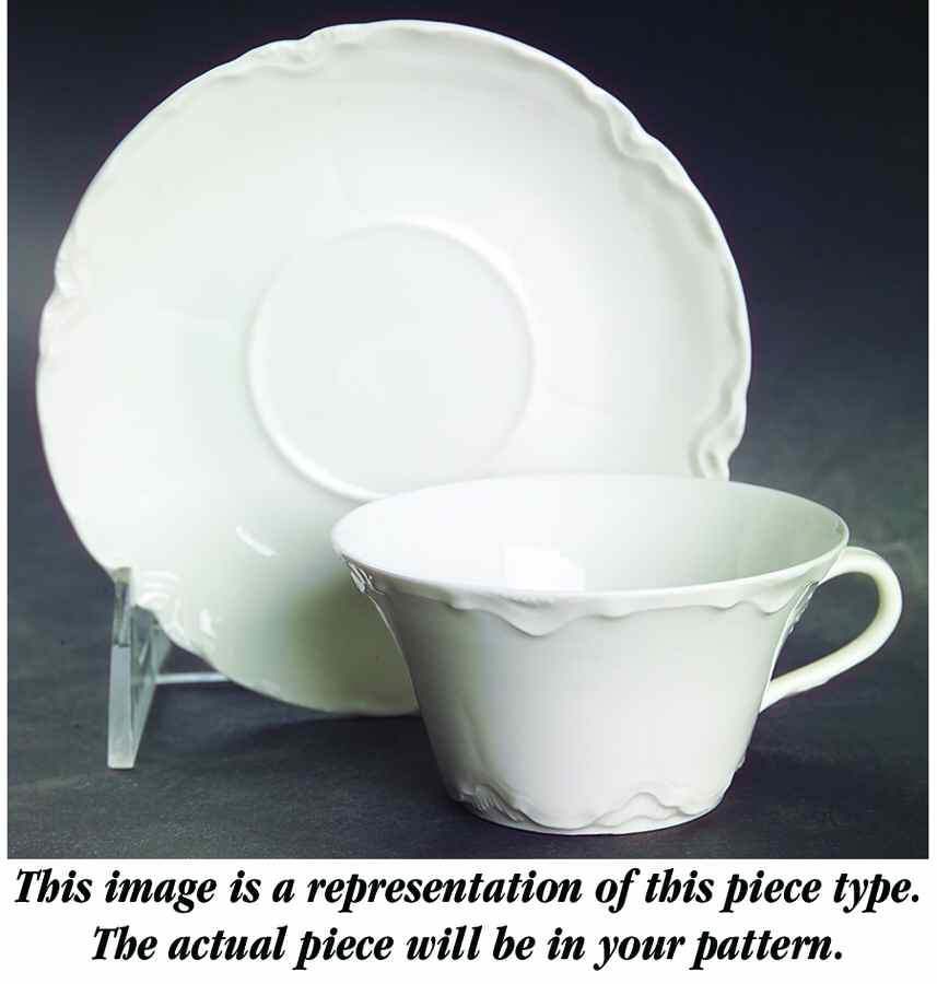 Norma Oversized Cup & Saucer Set by Haviland-1