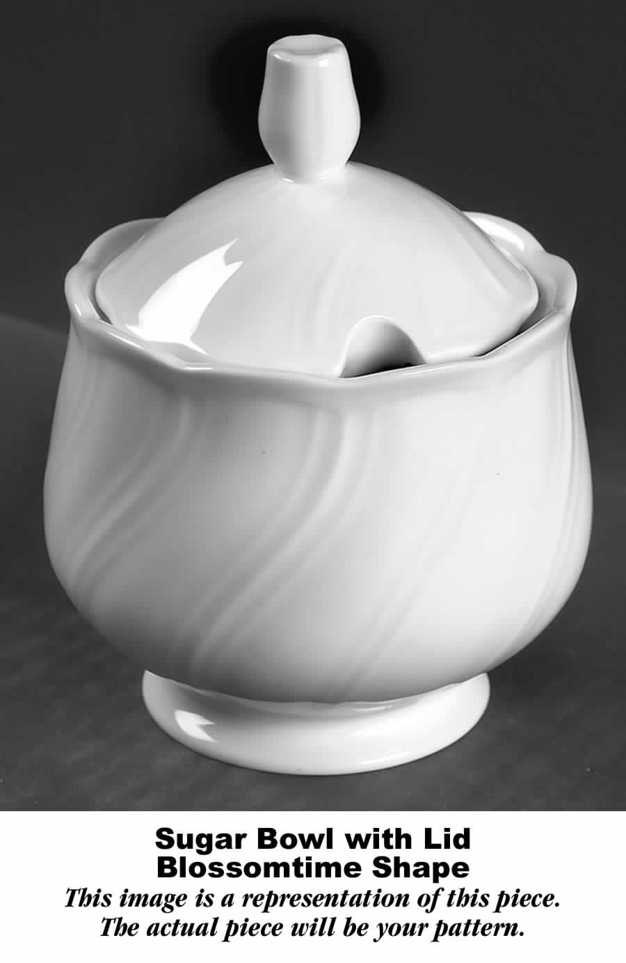 Diadem Sugar Bowl & Lid by Nikko-1