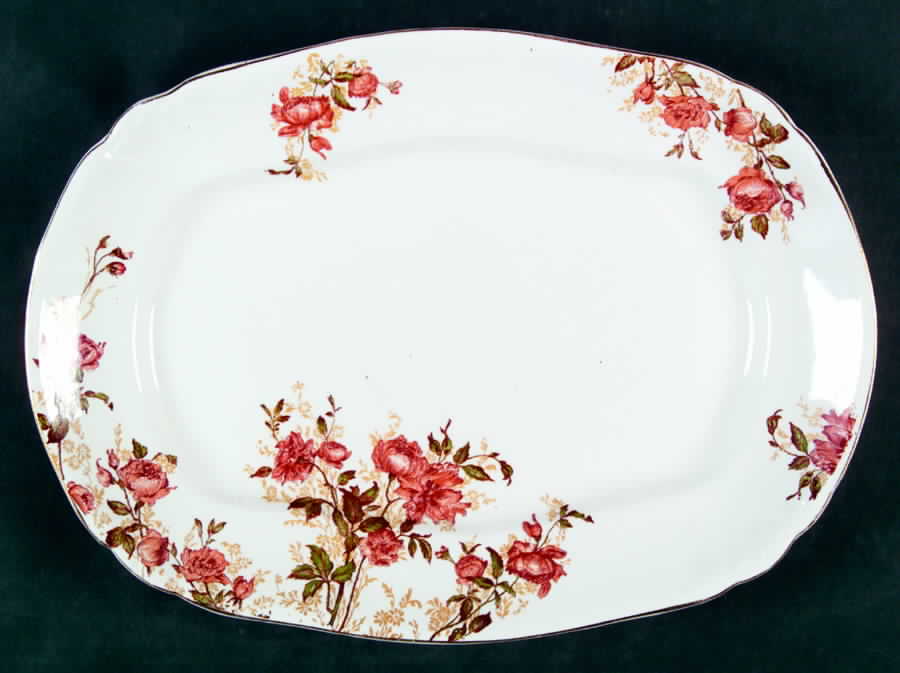 Red Winchester 12" Oval Serving Platter by Ridgway (Ridgways)-1