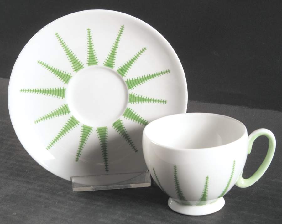 Starlite Footed Demitasse Cup & Saucer Set by Royal Stafford-1