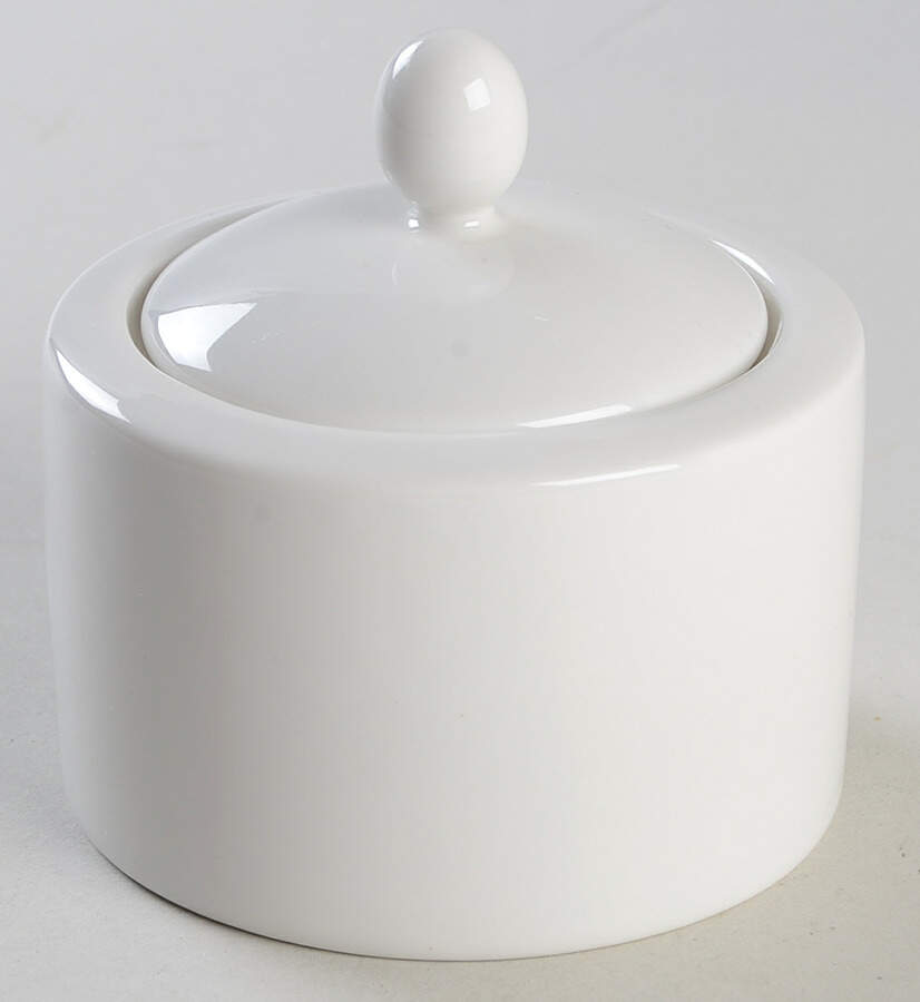 Studio White Sugar Bowl & Lid by Royal Doulton-1