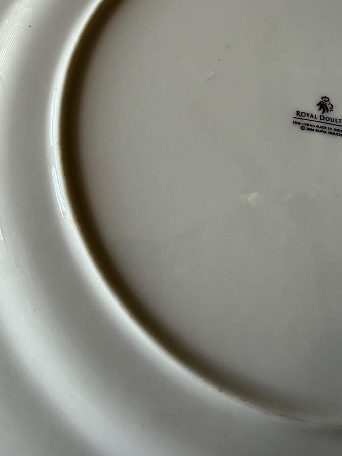 Studio White Chop Plate (Round Platter) by Royal Doulton-1